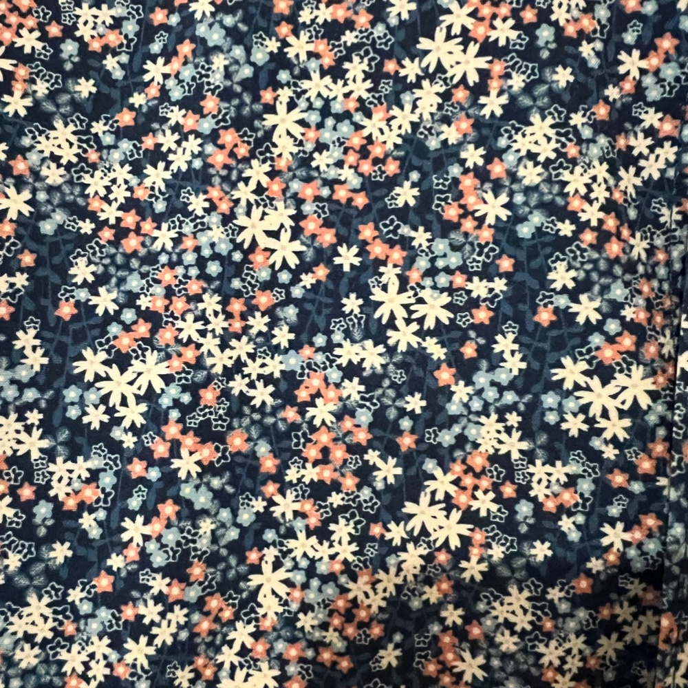 Society of Threads Slim Fit Blue Mini Ditsy Floral Print Button Up Dress Shirt S - Picture 4 of 10